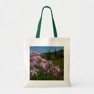 Purple Aster Flowers at Mount Rainier Tote Bag