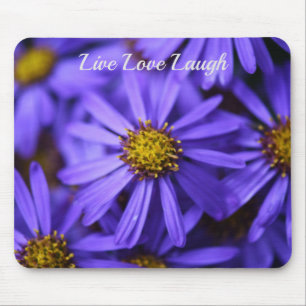 Purple Aster Flowers at RHS Garden Wisley Mouse Pad