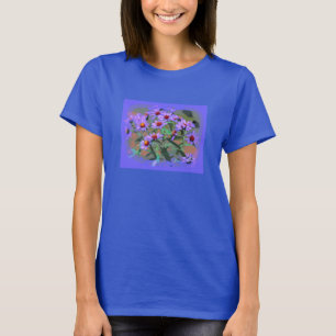 purple asters t-shirt