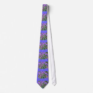 purple asters tie