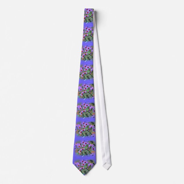 purple asters  tie (Front)