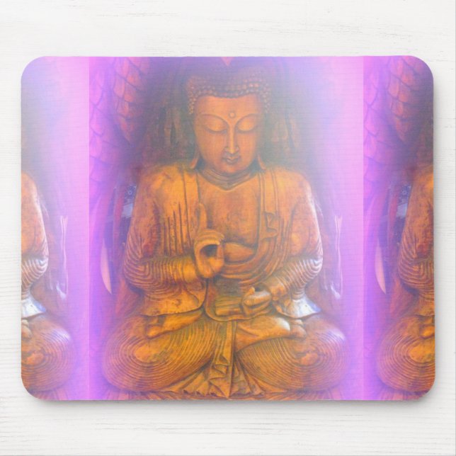 purple aura buddha mousepad (Front)