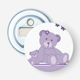 Purple Awareness Bears Bottle Opener