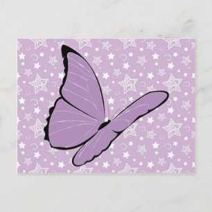 Purple Awareness Butterfly Postcard
