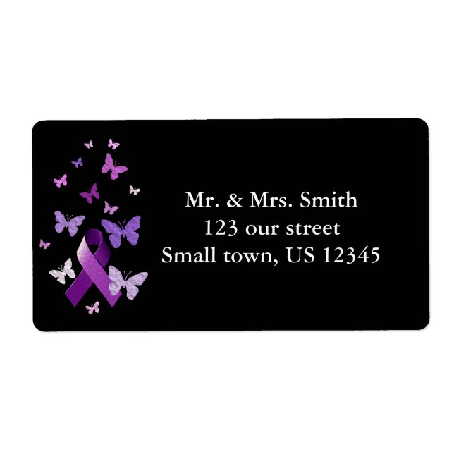 Purple Awareness Ribbon (Front)