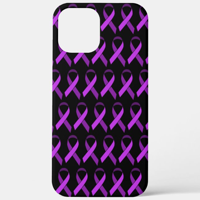 Purple Awareness Ribbon Case-Mate iPhone Case (Back)
