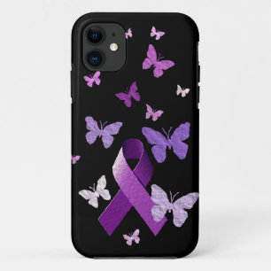 Purple Awareness Ribbon Case-Mate iPhone Case