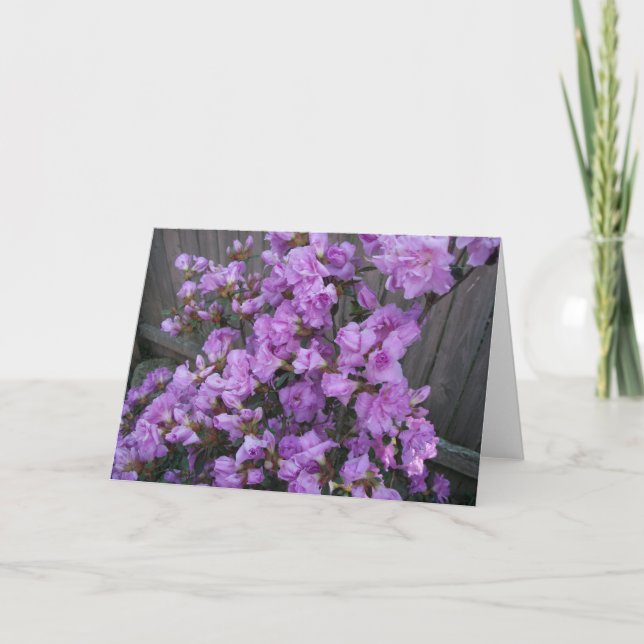 Purple Azaleas Merchandise Card (Front)
