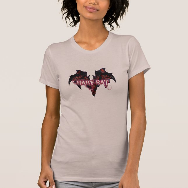 Purple Baby Bat, Follow the White Rabbit T-Shirt (Front)