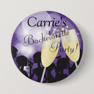 Purple - Bachelorette Diva Girls Night Out 7.5 Cm Round Badge