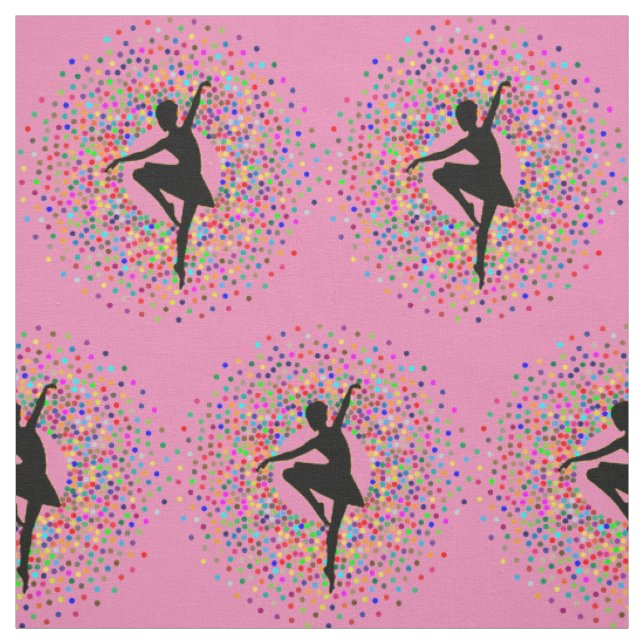 Purple Ballerina Colour Burst Fabric (Swatch)