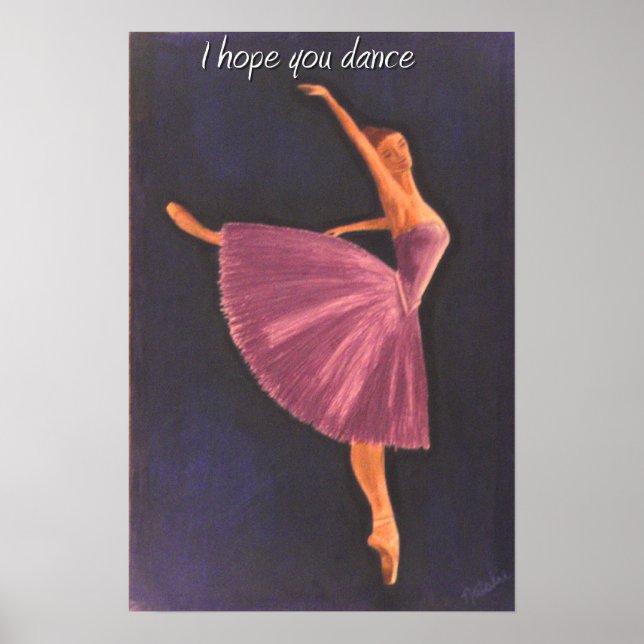 Purple Ballerina Poster (Front)