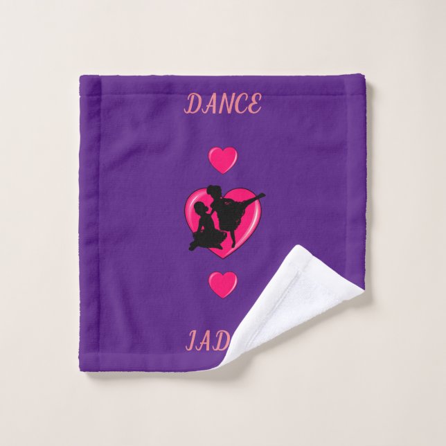 Purple Ballet wash cloth. Cloth (Wash Cloth)