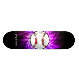 Purple Baseball; Softball Skateboard