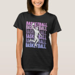 Purple Basketball Game Day Basketball Fan Sport Ba T-Shirt<br><div class="desc">Purple Basketball Game Day Basketball Fan Sport Baller</div>