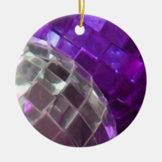Purple Baubles detail ornament