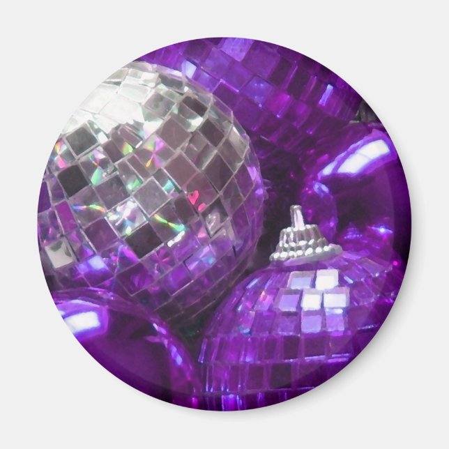 Purple Baubles fridge magnet (Front)