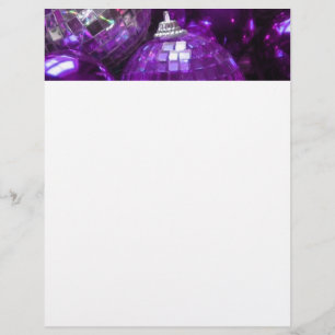 Purple Baubles letterhead white