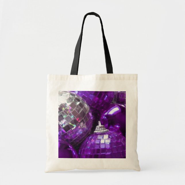Purple Baubles tote bag (Front)