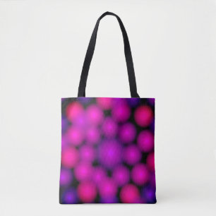 Purple beads from a distance tote bag