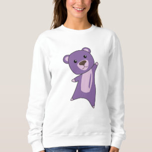Purple Bear Colorful Bears Cute Animals For Kids Sweatshirt