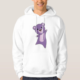 Purple Bear Colourful Bears Cute Animals Hoodie