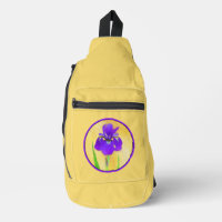 Purple Bearded Iris Painting Original Flower Art