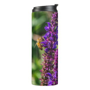 Purple Beauty and The Bee Thermal Tumbler