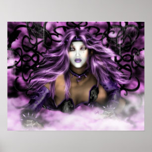 Purple Beauty - Fantasy Art Print