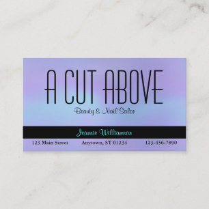 Purple Beauty Salon Business Card