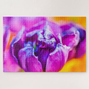 Purple Beauty Tulip Flower Jigsaw Puzzle