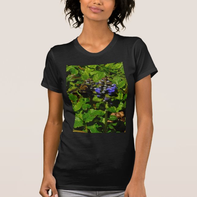 Purple Bee Balm and Bumble Bee T-Shirt (Front)