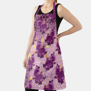 Purple Bee Series Design 6  Apron