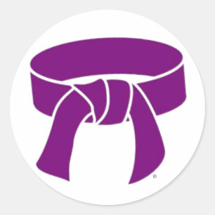 Purple Belt Martial Arts rank belt stickers