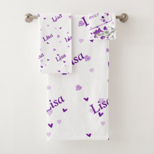 Purple Best Mum Ever - Bath Towel Set