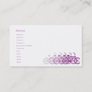 Purple Bike - Chubby Business Card