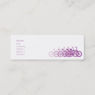 Purple Bike - Skinny Mini Business Card