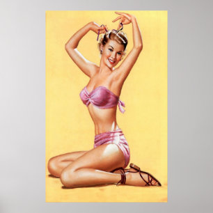 Purple Bikini Poster