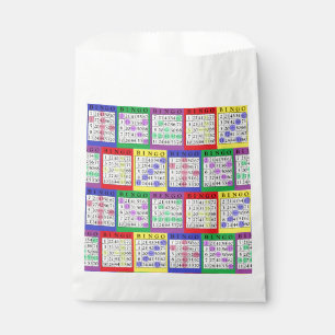 Purple BINGO Card Party Favour Bag