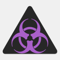 Purple Biohazard Symbol