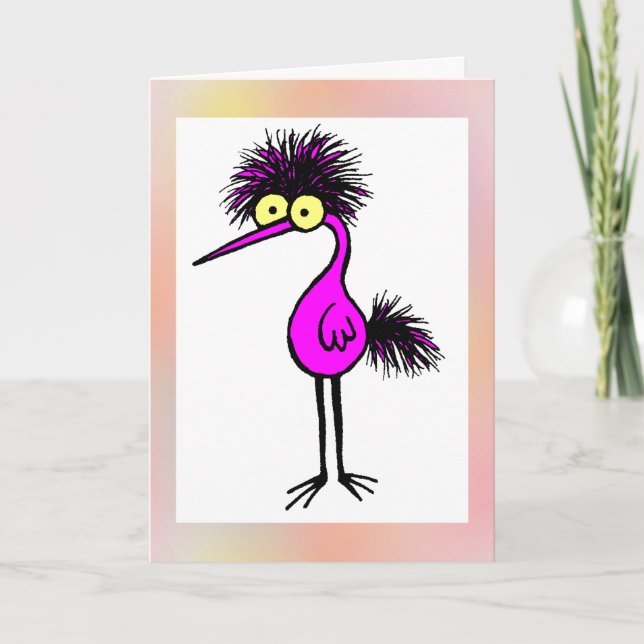 Purple Bird Card (Front)