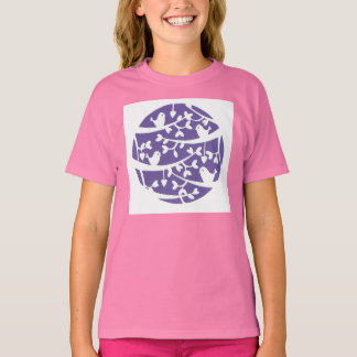 purple birdy t-shirt