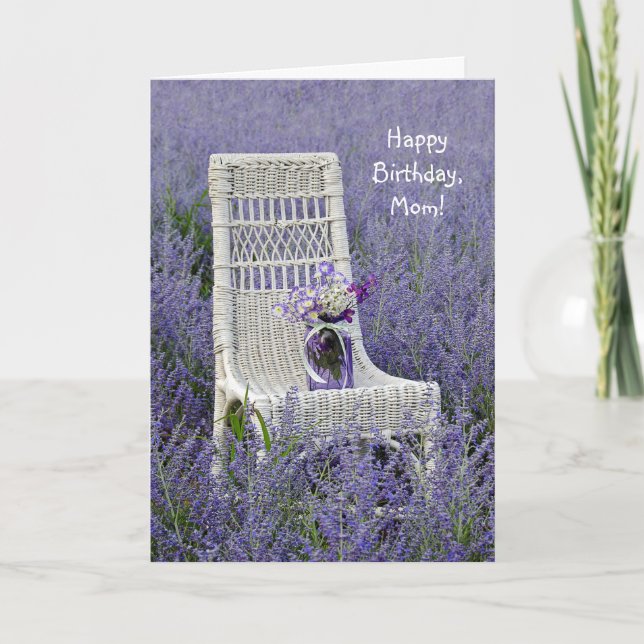 Purple Birthday Bouquet Card (Front)