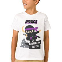 Purple Birthday Ninja Custom Name 