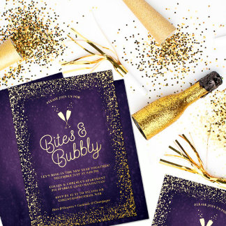 Purple Bites & Bubbly Holiday Gold