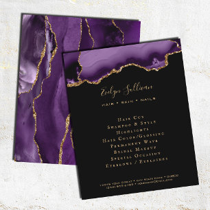 purple black agate flyer