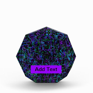 Purple, Black and Blue Abstract Photo Block