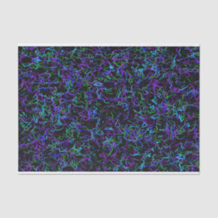 Purple, Black and Blue Abstract Tissue Paper