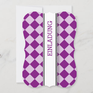 Purple black and white