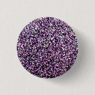 Purple Black and white confetti 3 Cm Round Badge